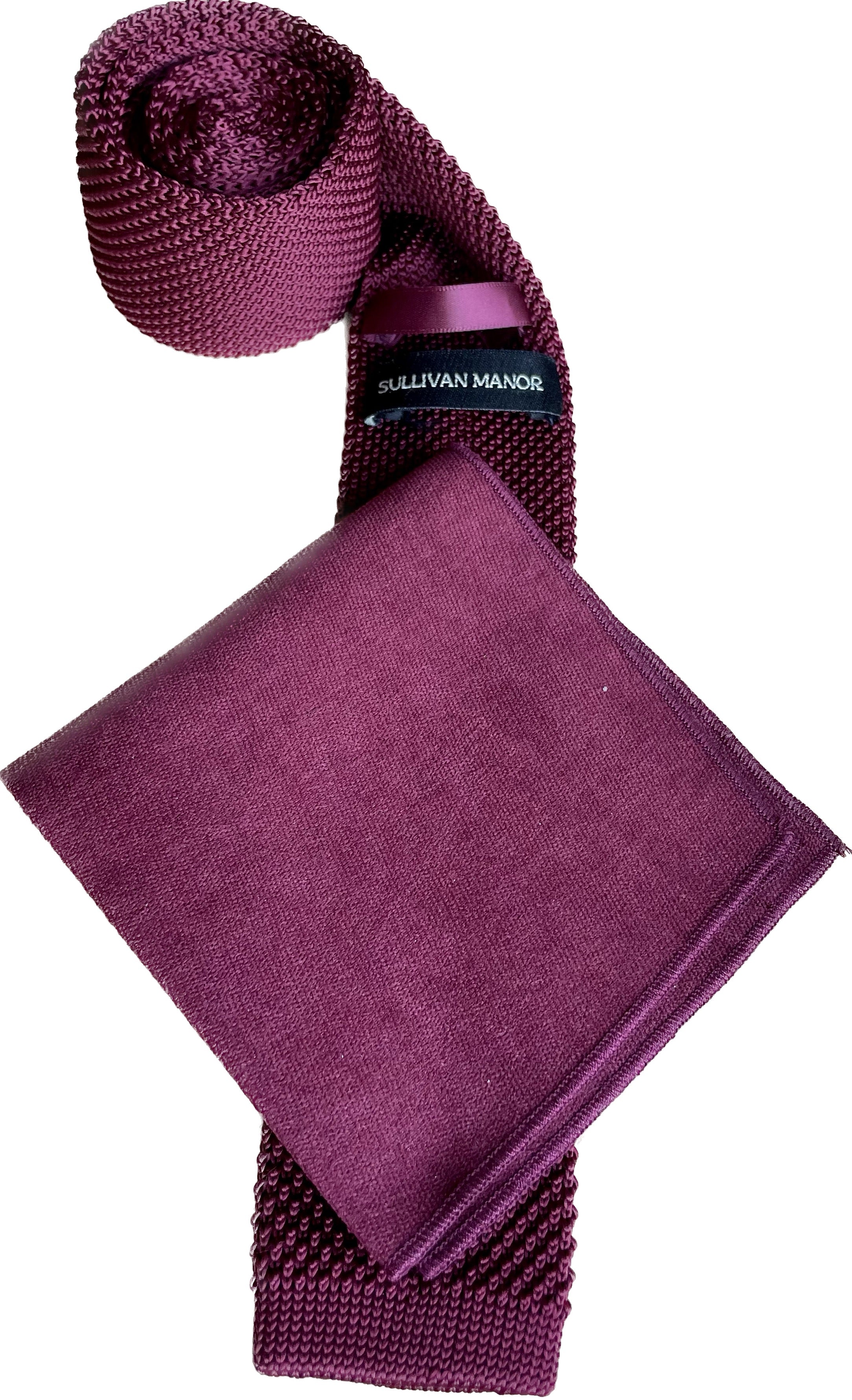 Carmine Burgundy Cotton Pocket Square