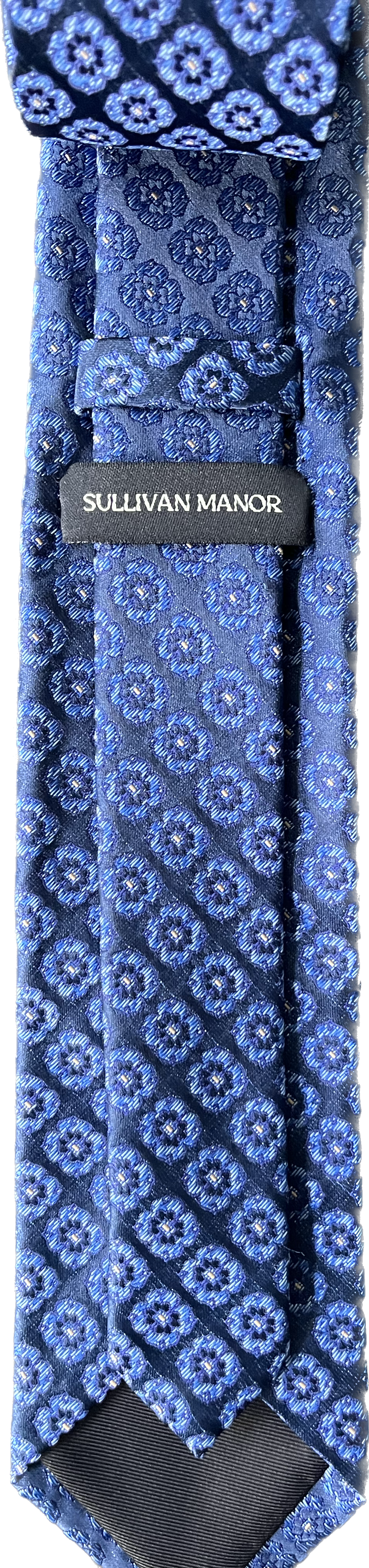 Cobalt Blue Floret Silk Tie