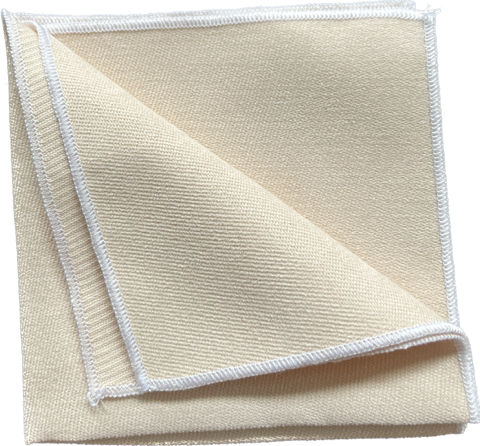 Ancient Flaxen Cotton Pocket Square