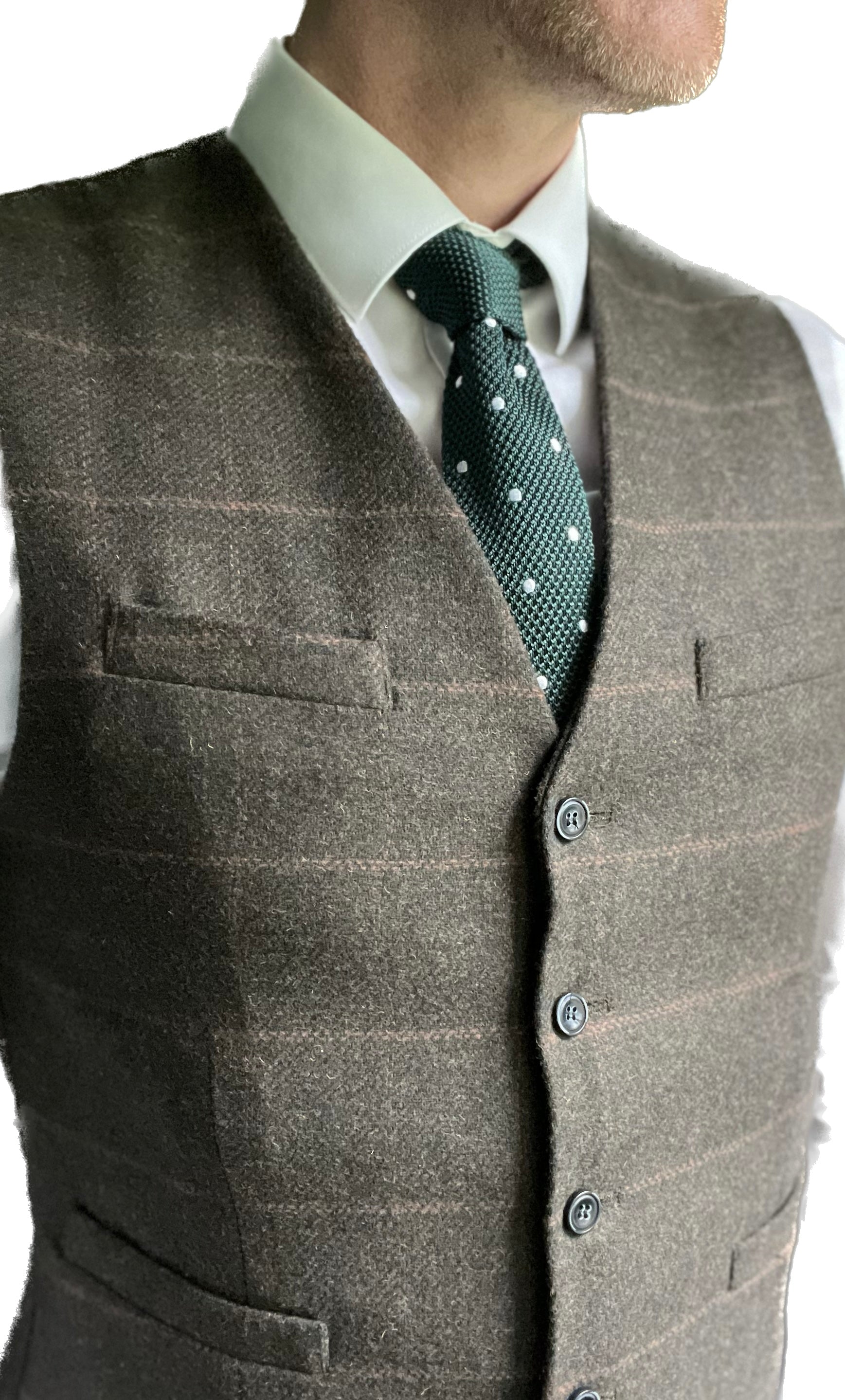 Edinburgh Green Knit Tie