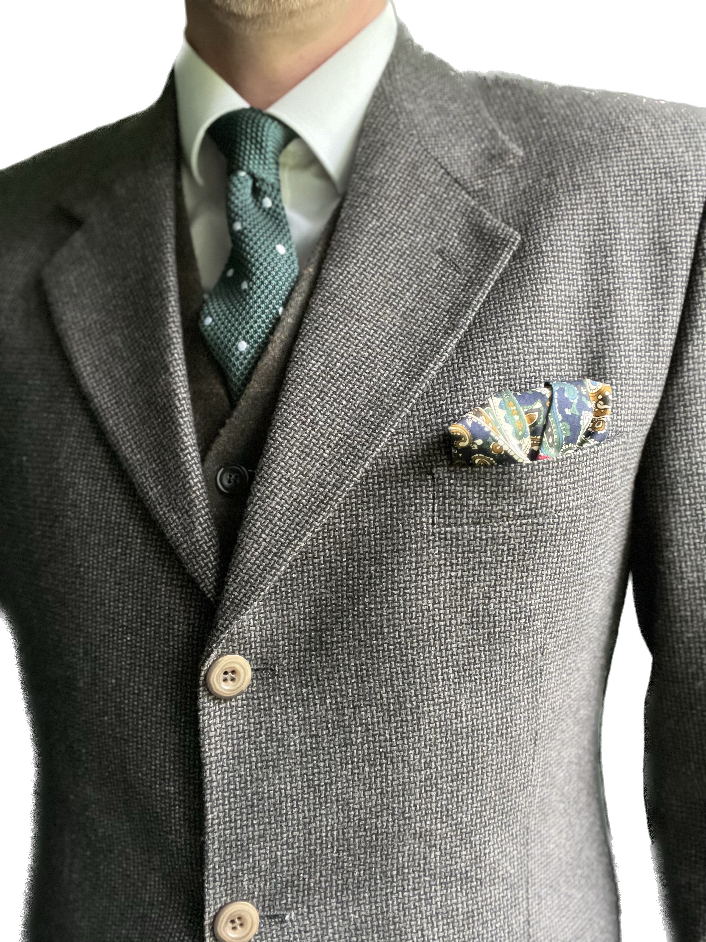 Edinburgh Green Knit Tie