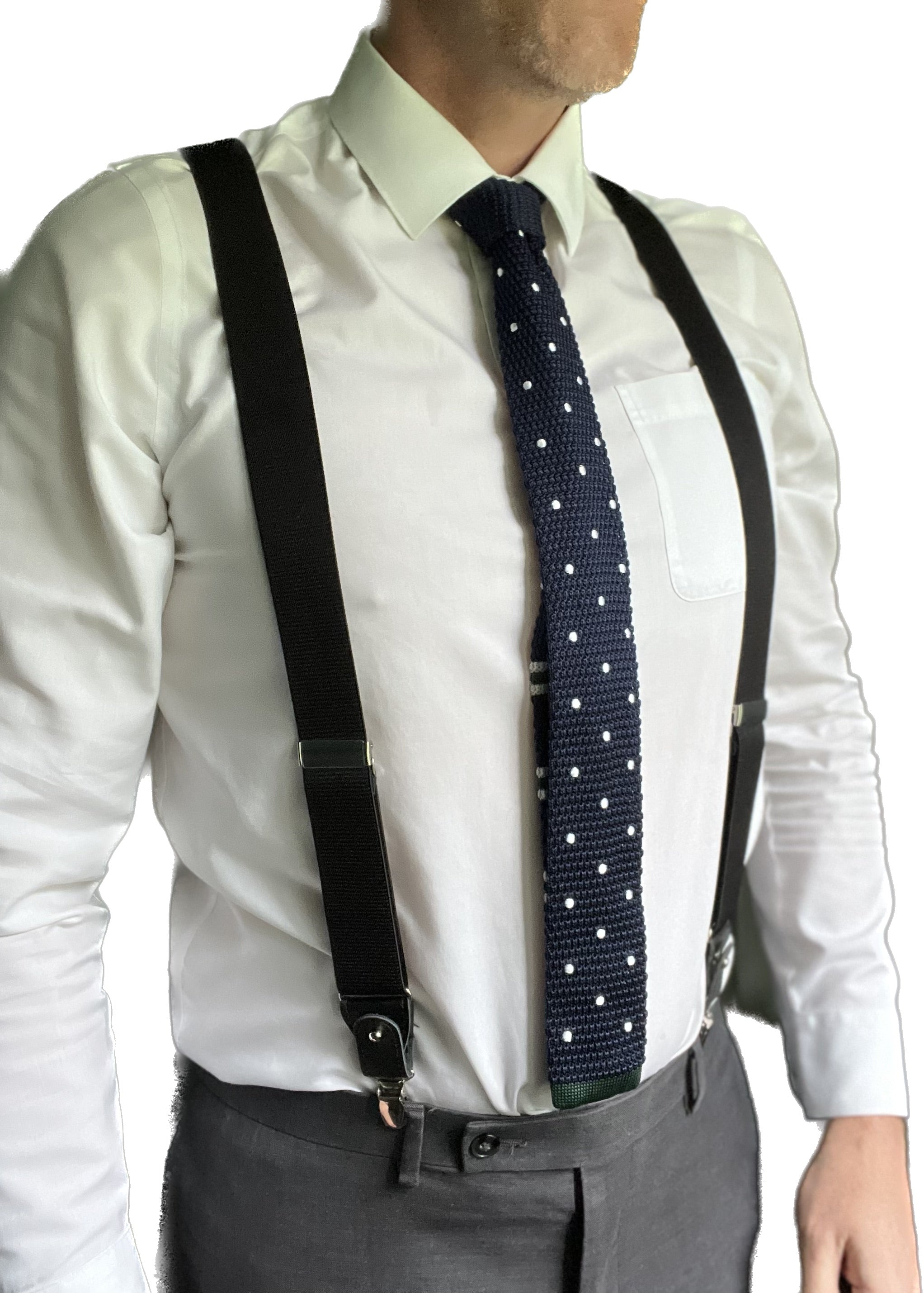 Spey Navy Blue Knit Tie