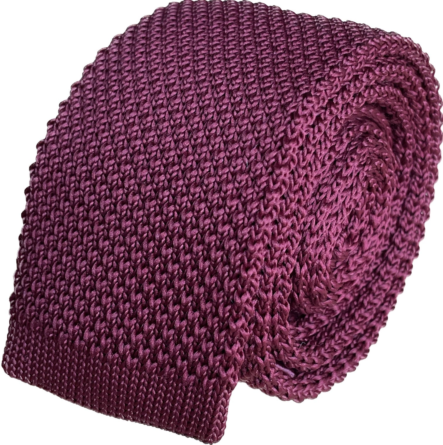 Ruby Port Cotton Knit Tie