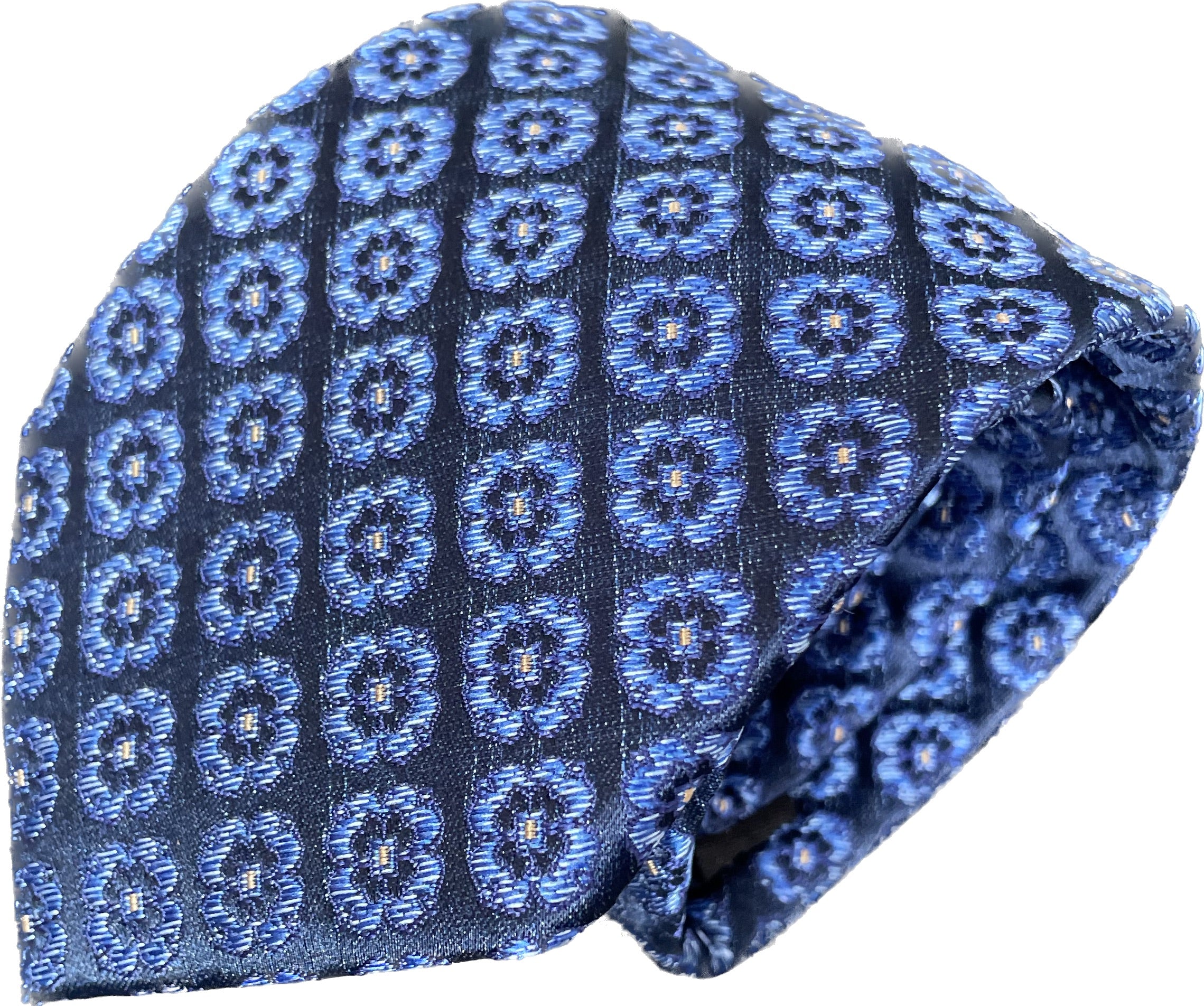 Cobalt Blue Floret Silk Tie