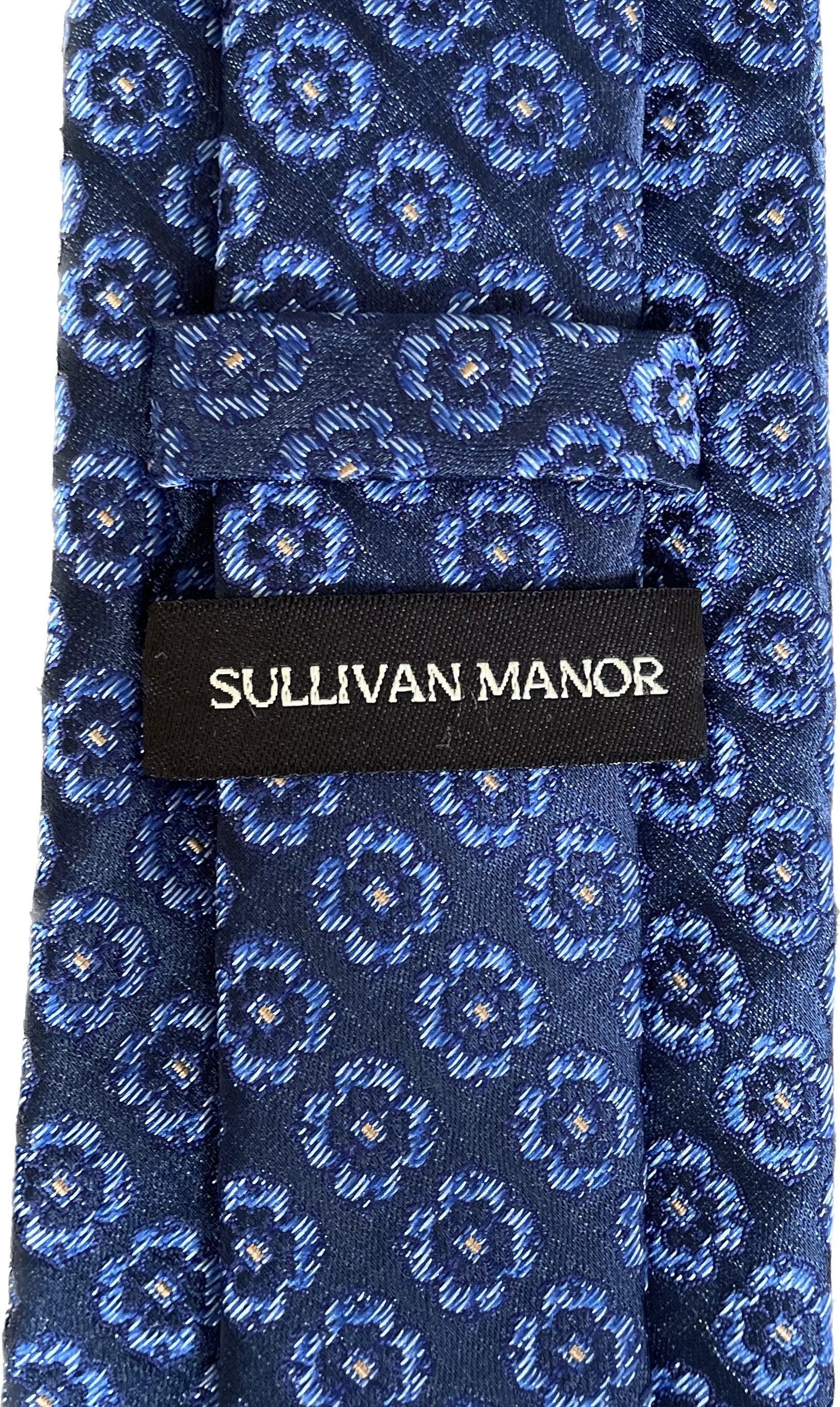 Cobalt Blue Floret Silk Tie