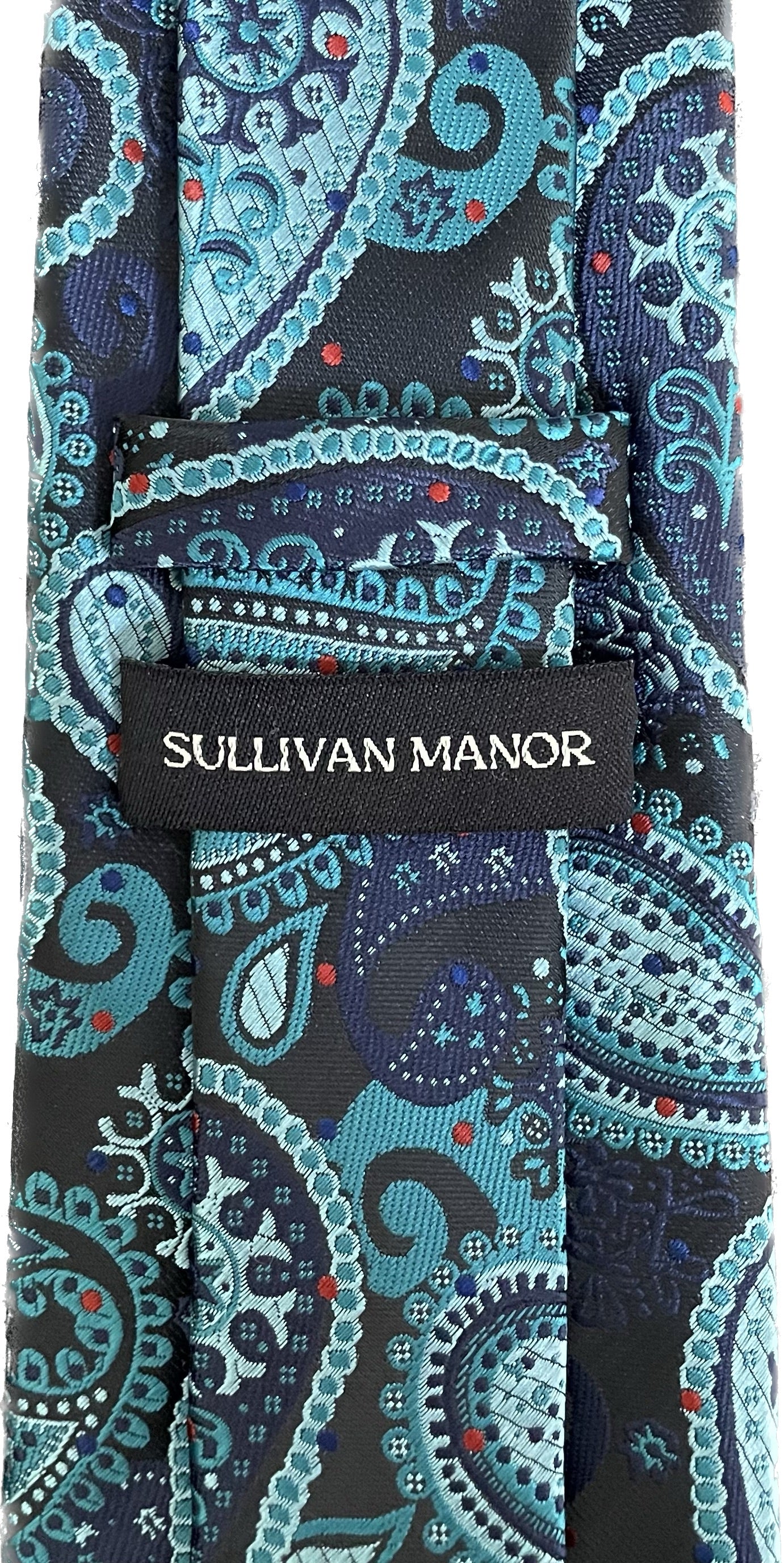 Turquoise Paisley Silk Tie