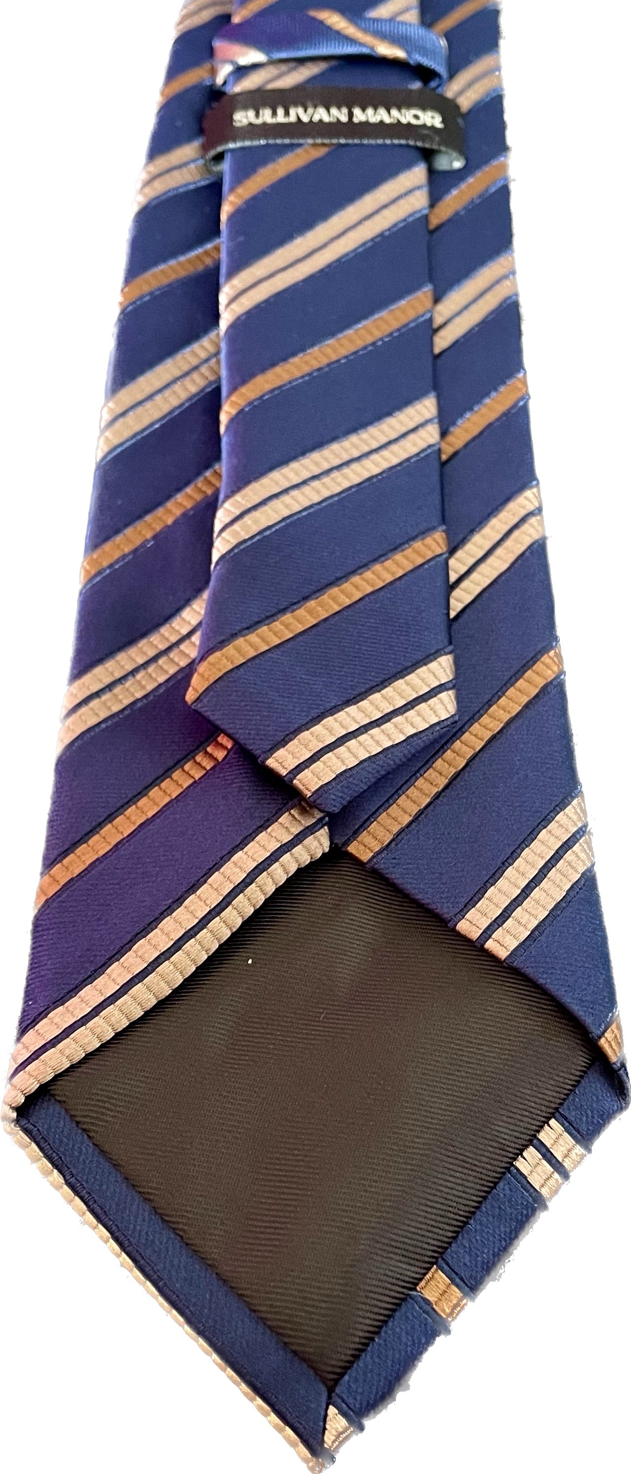 Navy with Gold Silk Tie