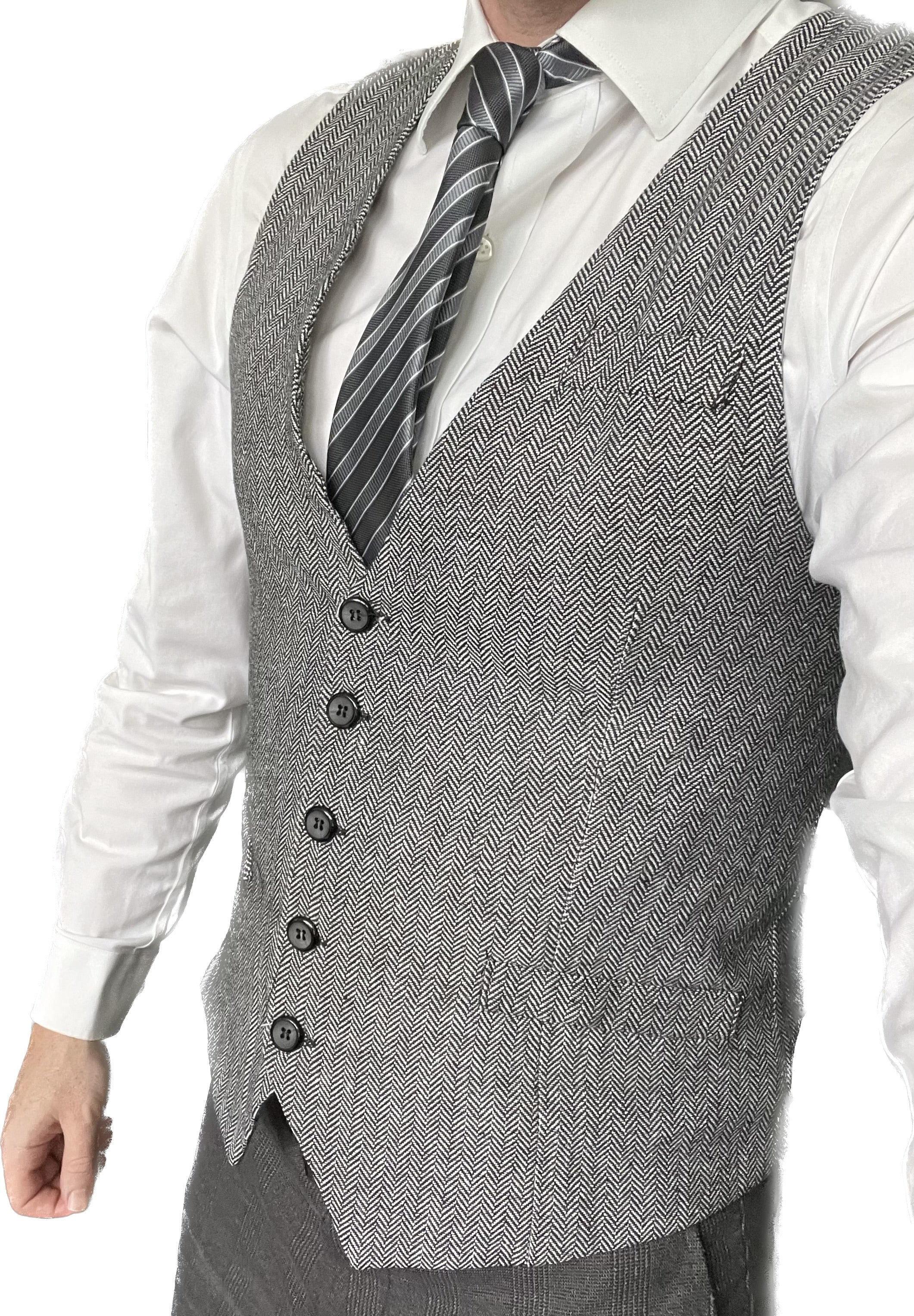 Waistcoat in Mid-Grey