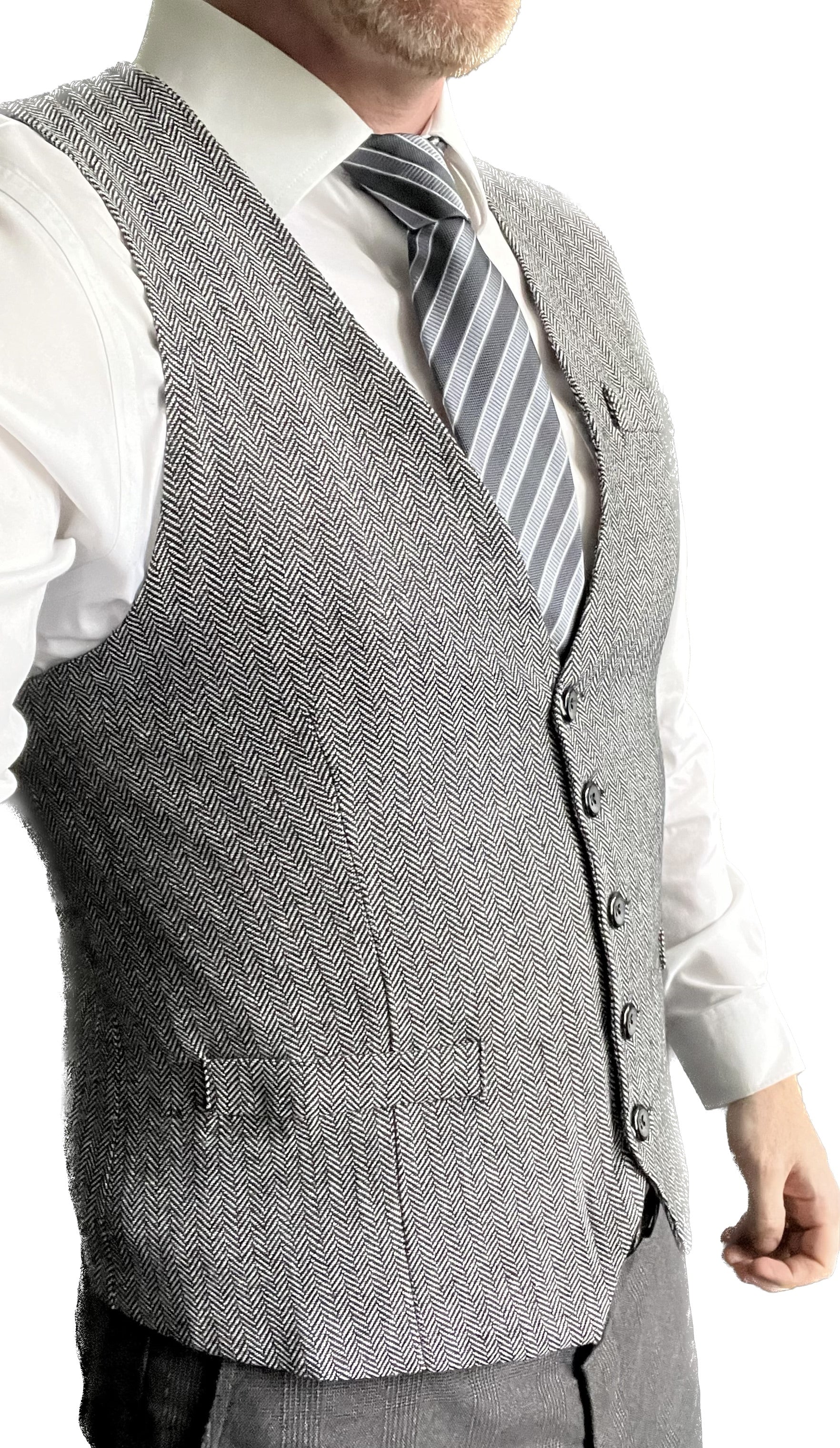 Waistcoat in Mid-Grey