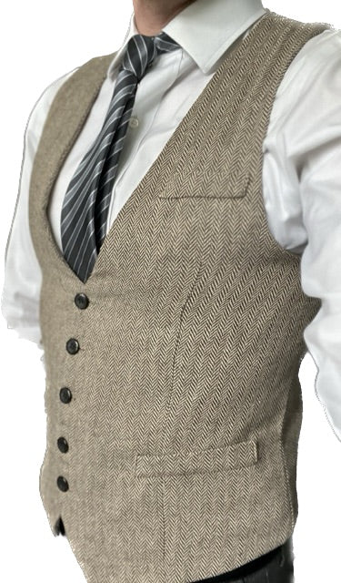 Waistcoat in Tan