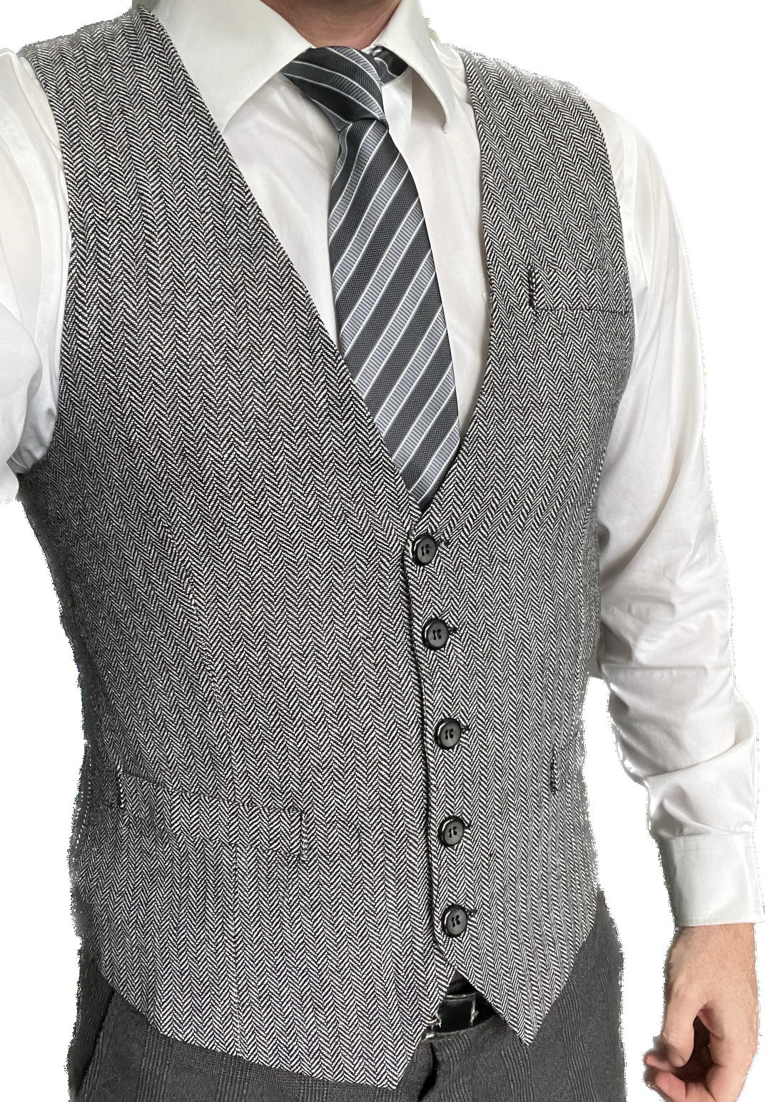 Waistcoat in Mid-Grey